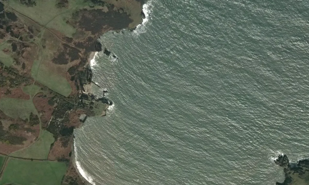 Flyfoto av Porth Wen