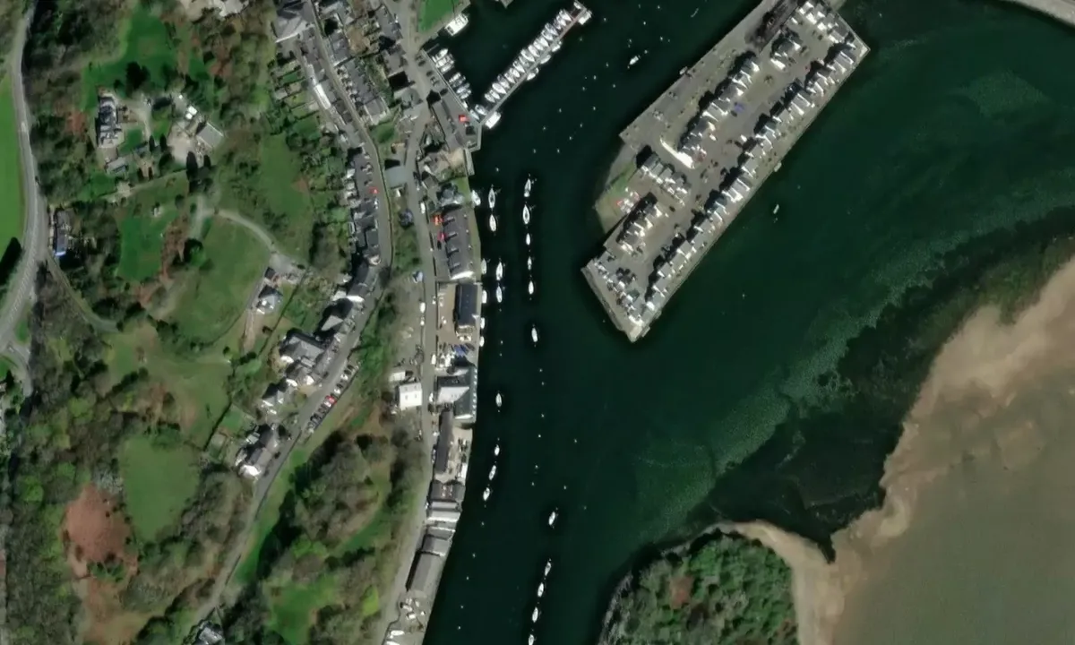 Satelite image of Porthmadog