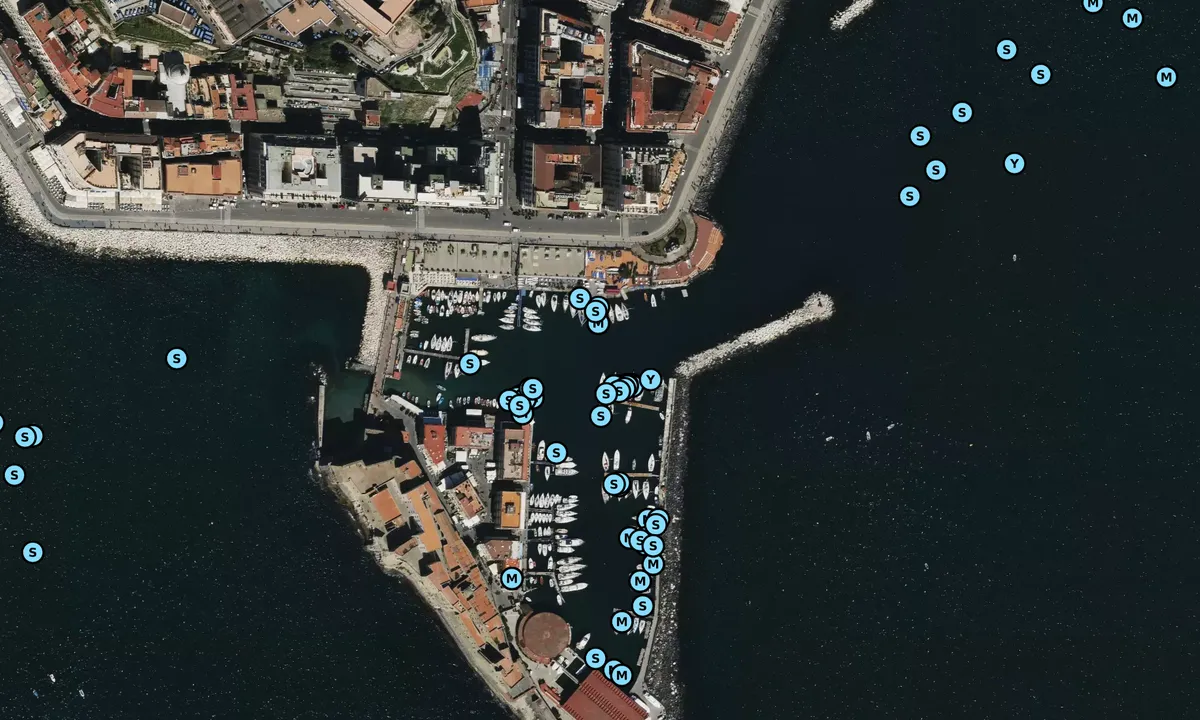Satelite image of Porticciolo di Santa Lucia
