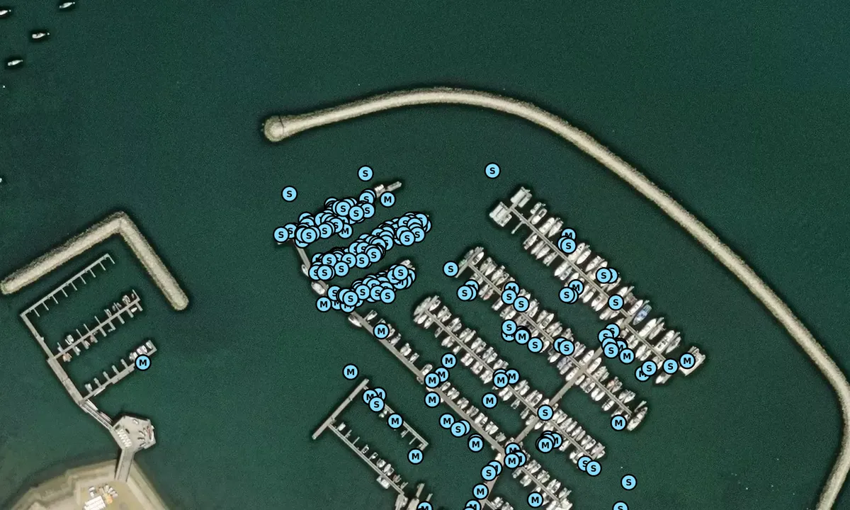 Flyfoto av Portland Marina