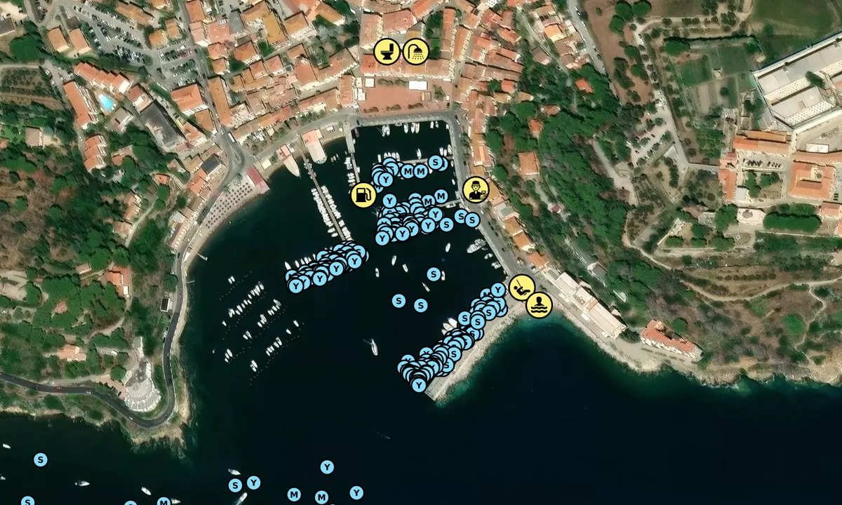 Satelite image of Porto Azzurro Elba