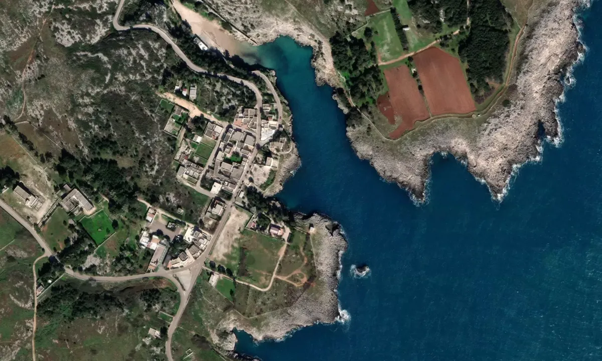 Flyfoto av Porto Badisco