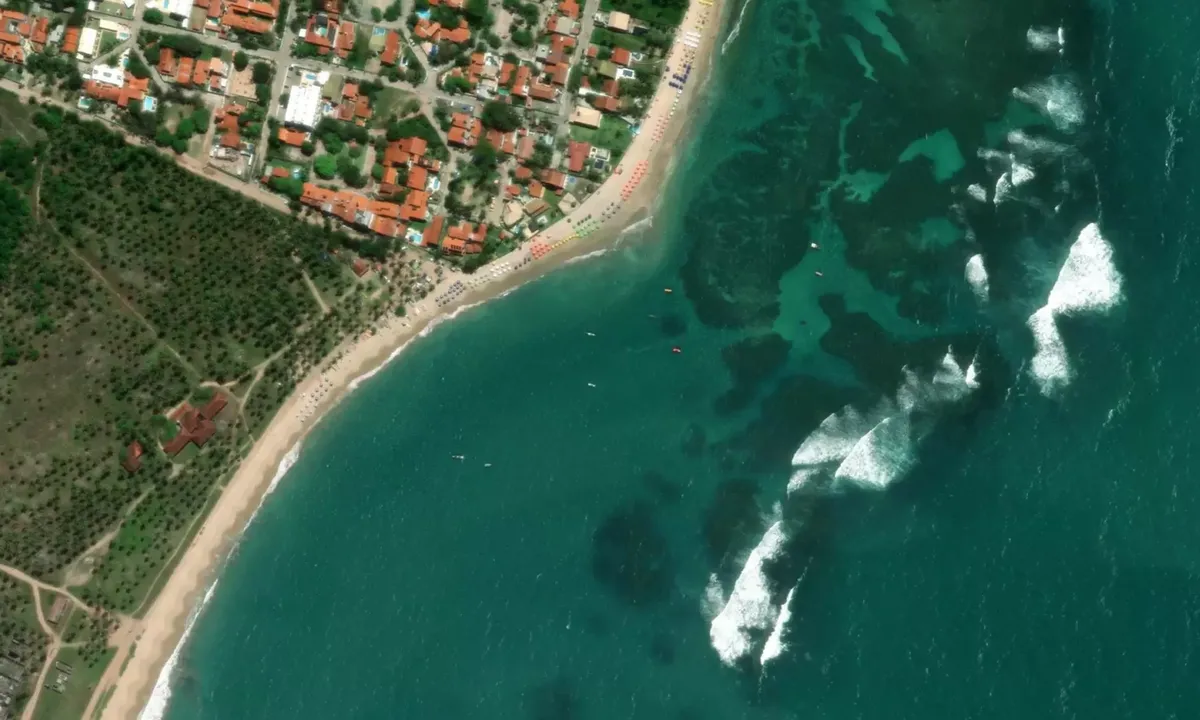 Satelite image of Porto de Galinhas