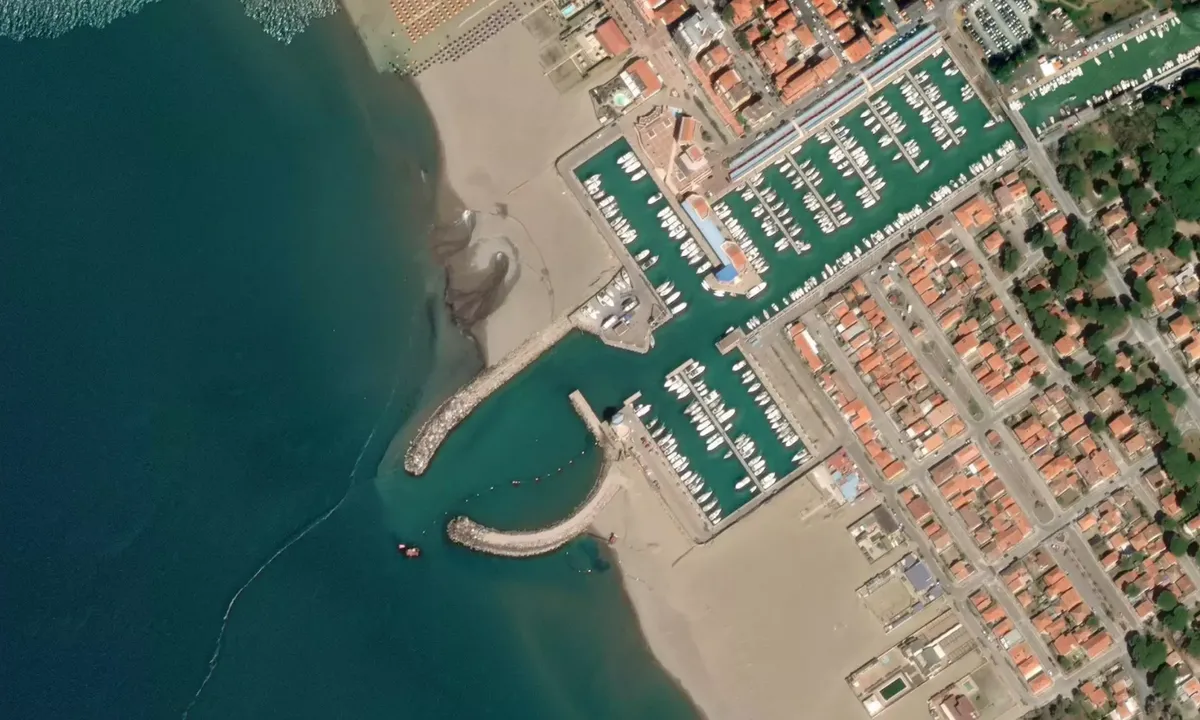 Flyfoto av Porto della Maremma