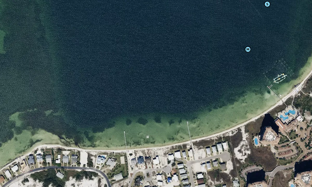 Satelite image of Porto Fino Anchorage