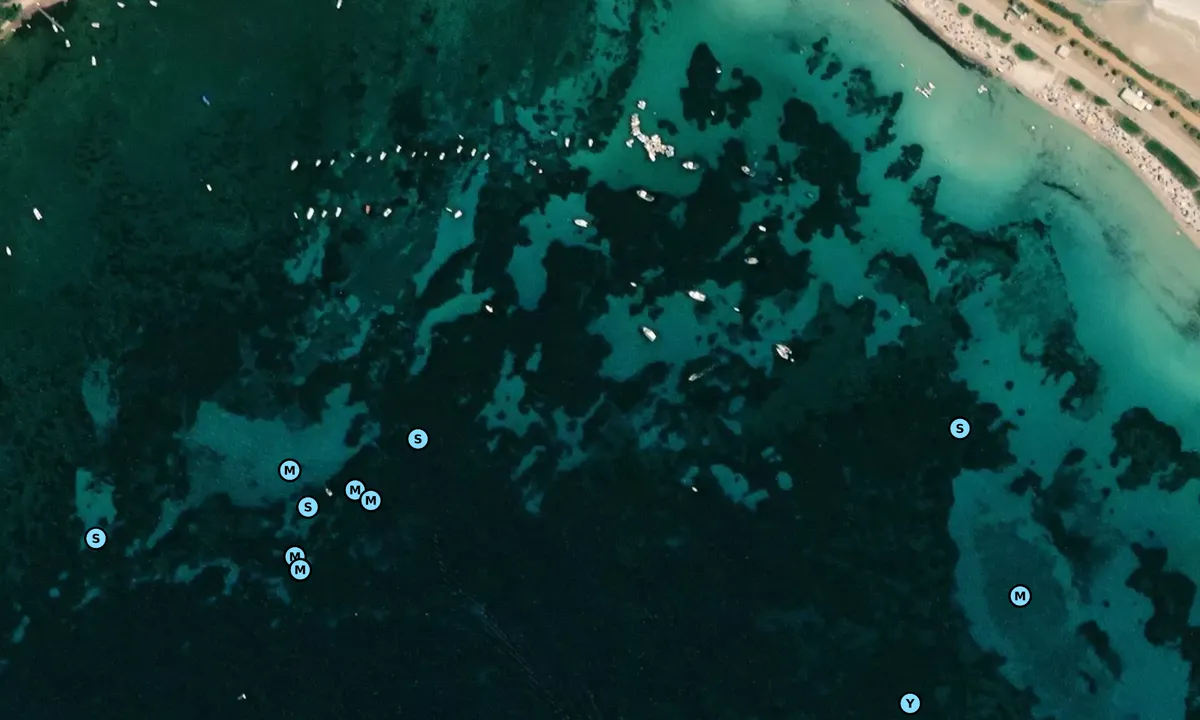 Satelite image of Porto Mandriola