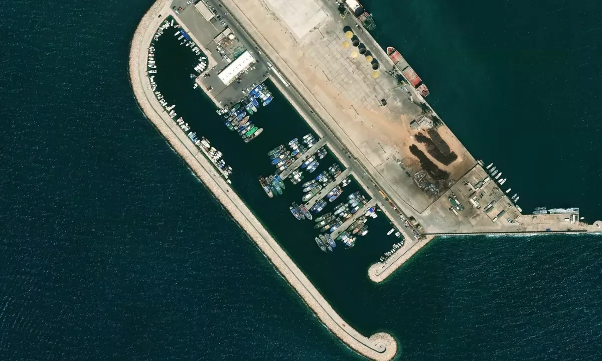 Satelite image of Porto Peshkimit