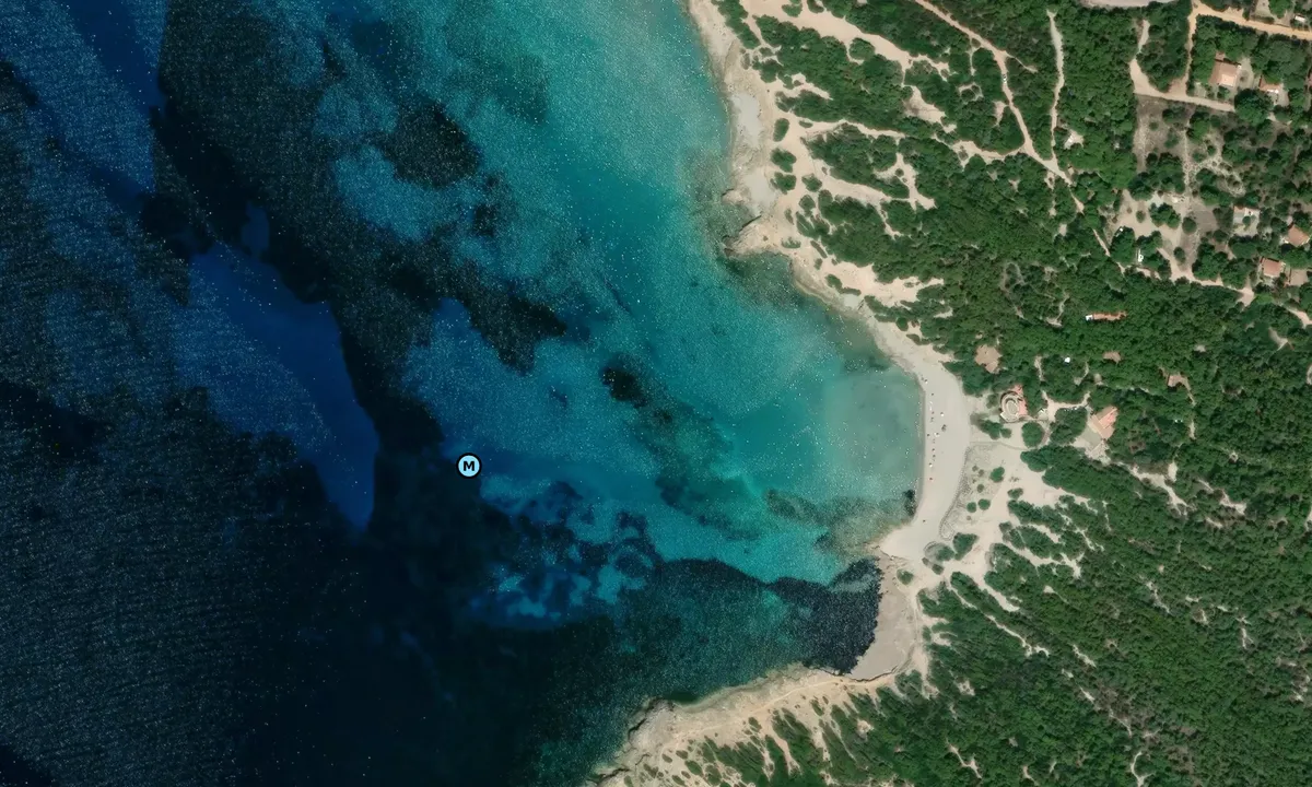 Satelite image of Porto Pineddu