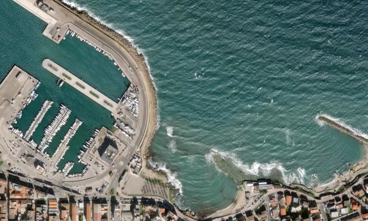 Flyfoto av Porto Torres
