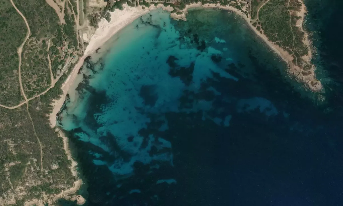 Flyfoto av Porto Tramatzu