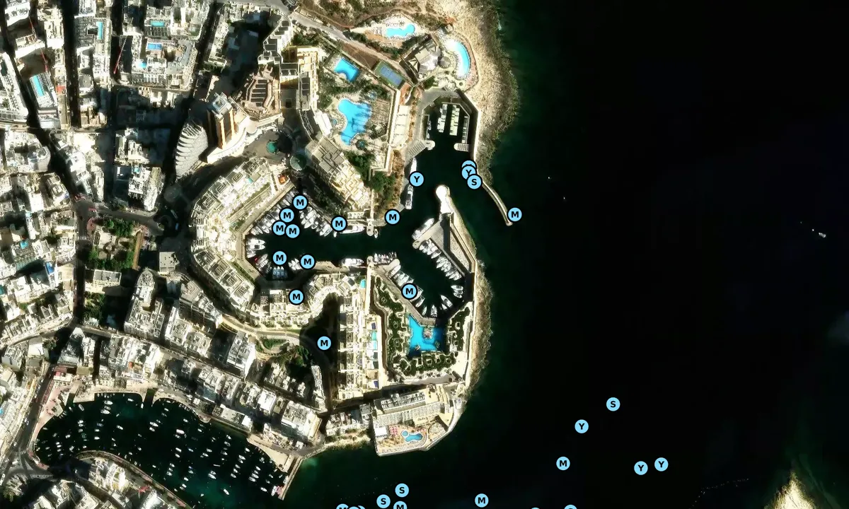 Satelite image of Portomaso Marina