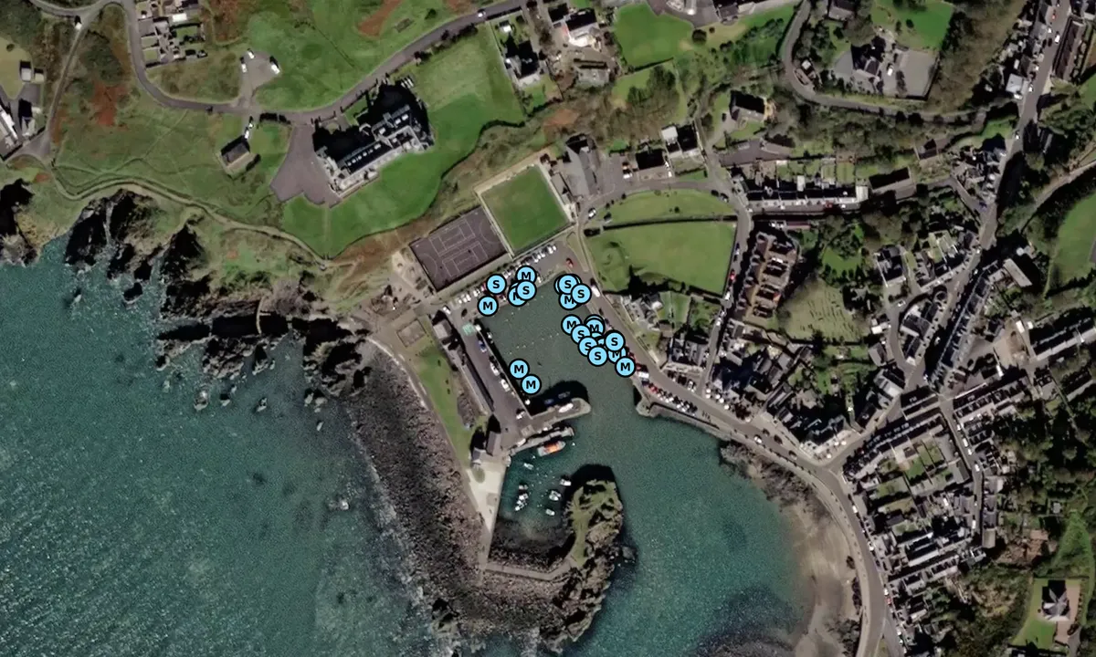 Satelite image of Portpatrick Harbour