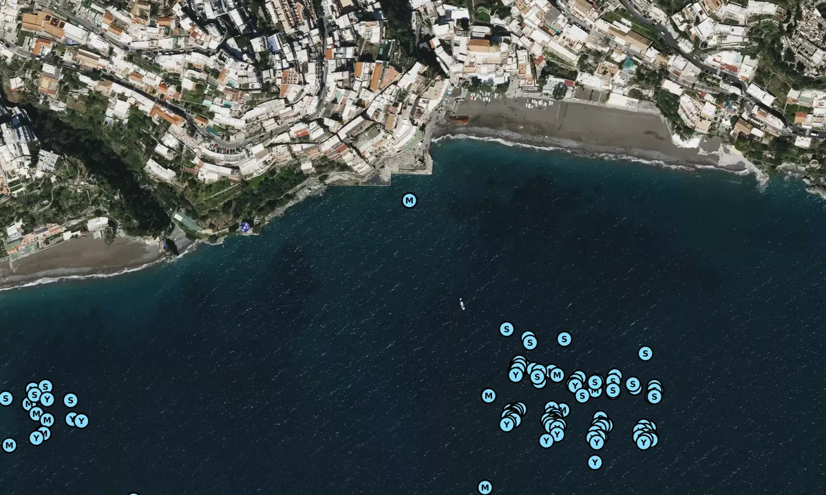 Satelite image of Positano Moorings