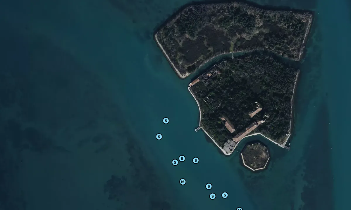 Satelite image of Poveglia
