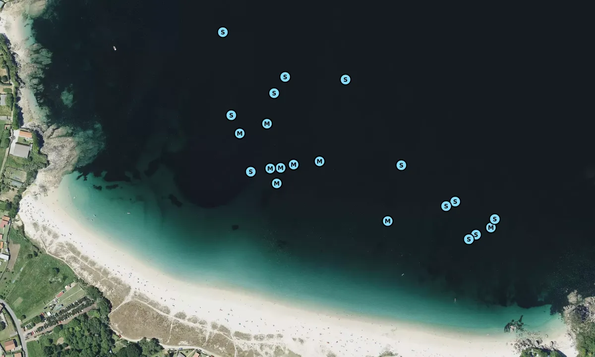Satelite image of Praia Area Brava