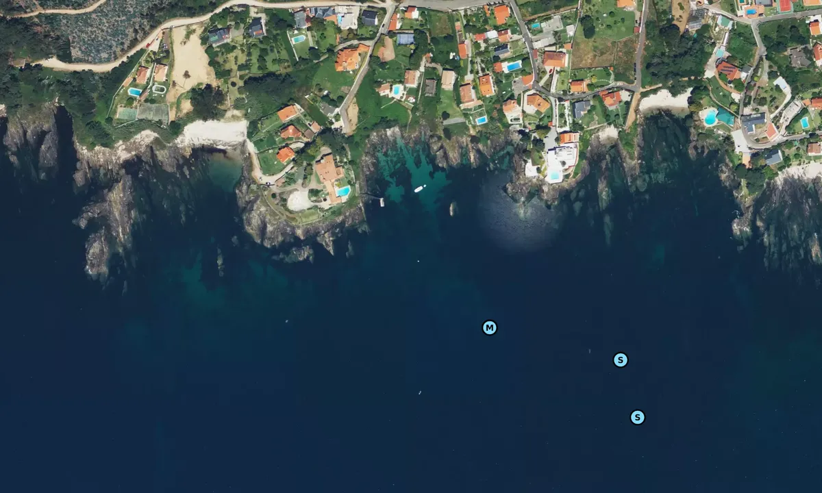 Satelite image of Praia Area Fofa