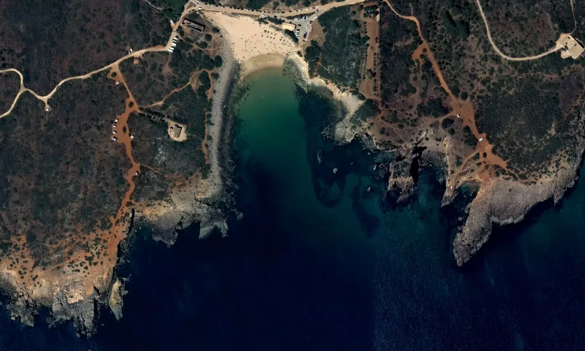 Satelite image of Praia da ingrena