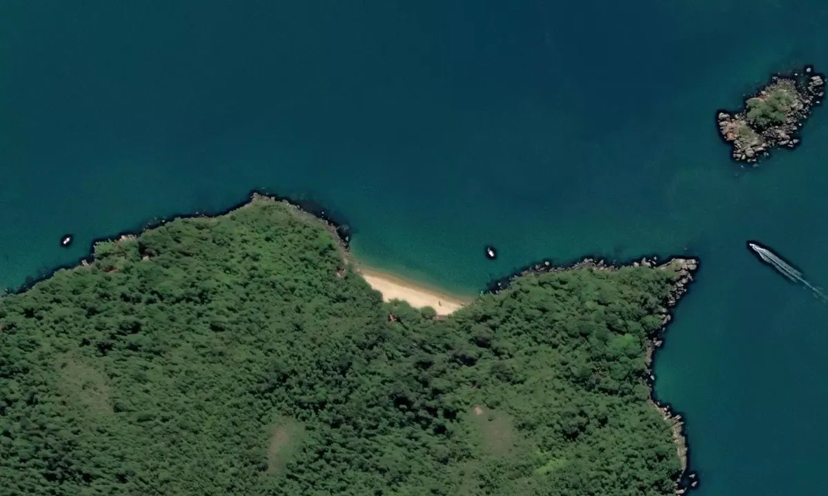 Satelite image of Praia da Lula
