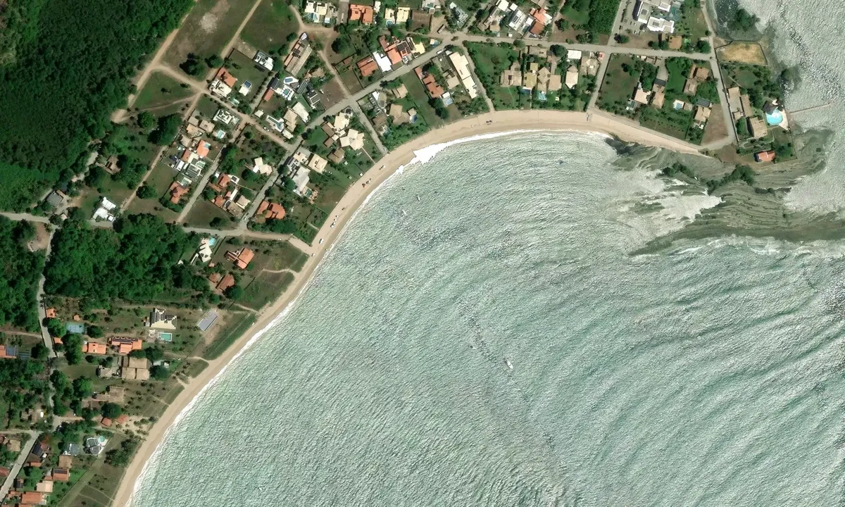 Satelite image of Praia da Penha