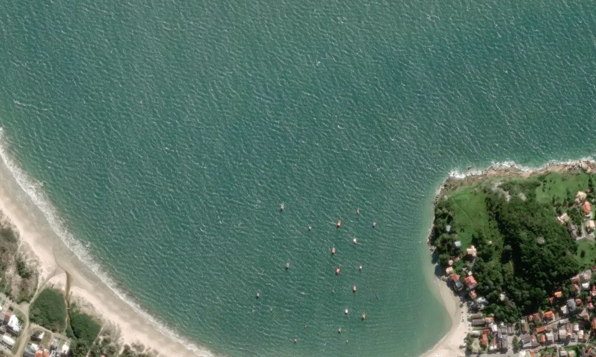 Flyfoto av Praia da Pinheira