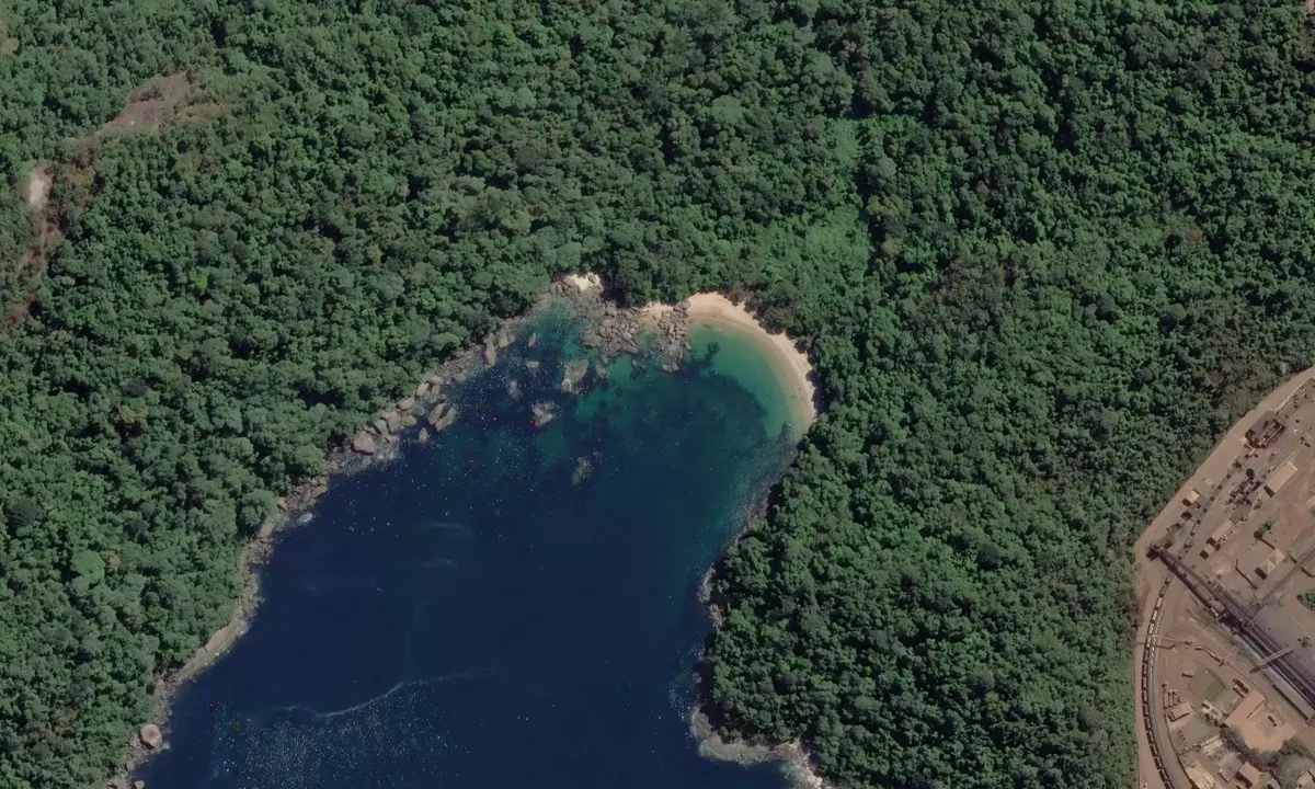 Satelite image of Praia de Itapua
