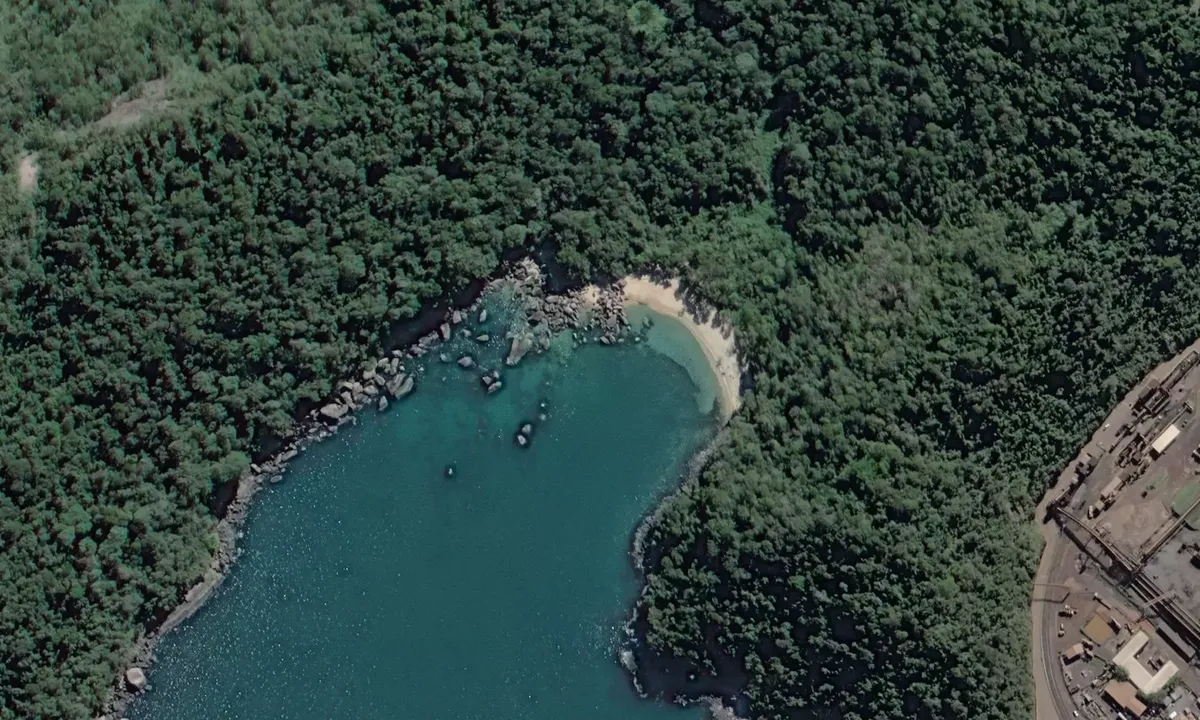 Satelite image of Praia de Itapua