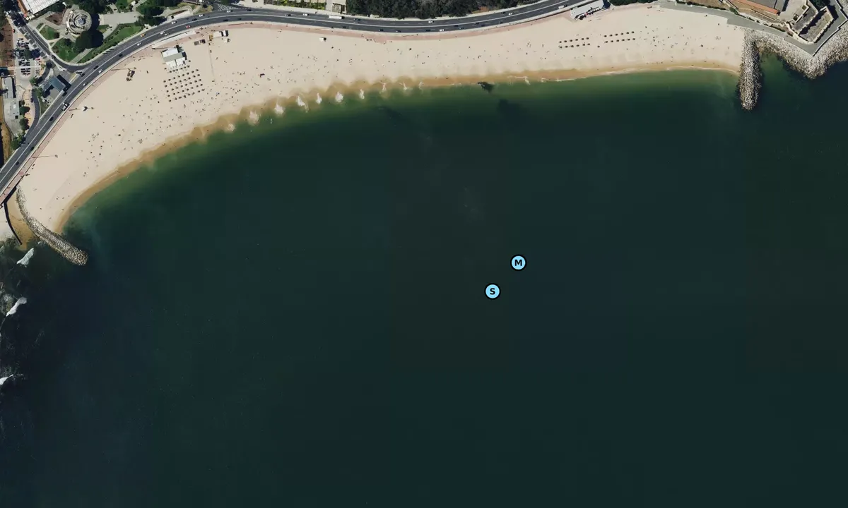 Satelite image of Praia de Santo Amaro