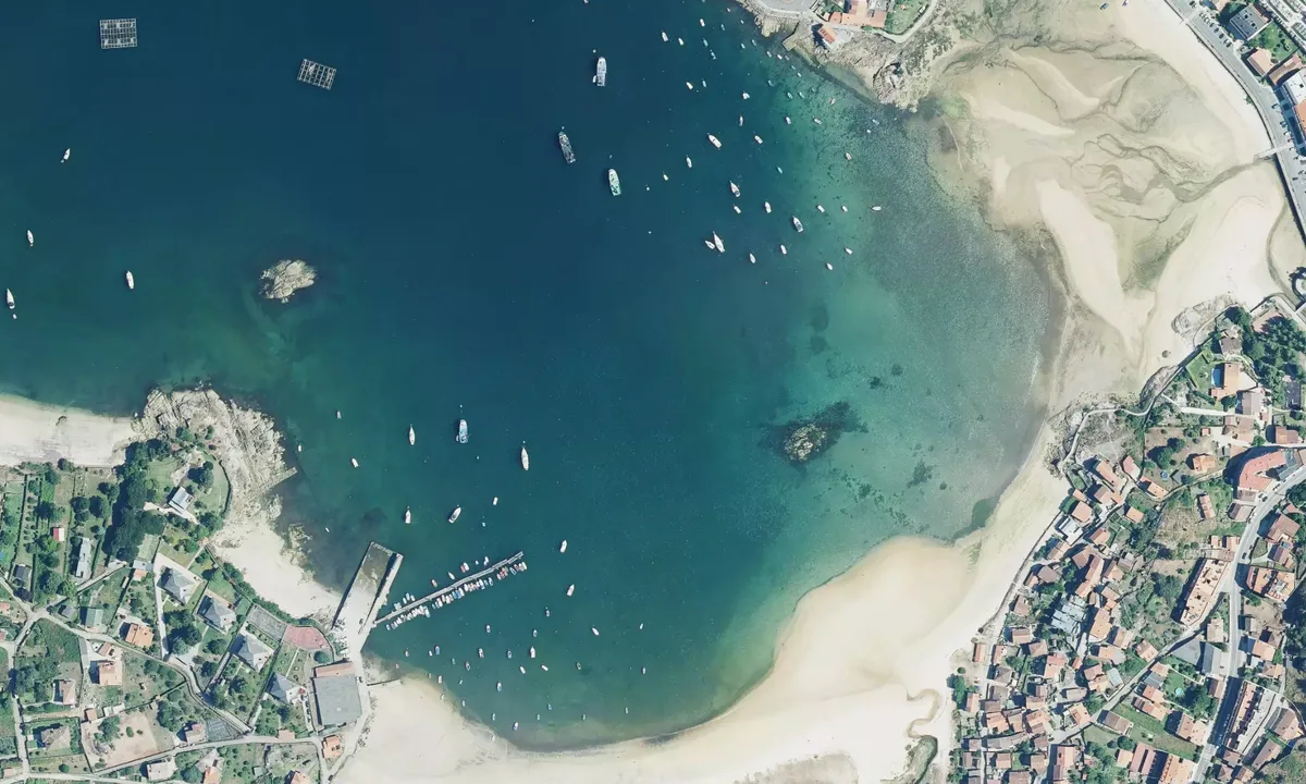 Flyfoto av Praia di Vilariño