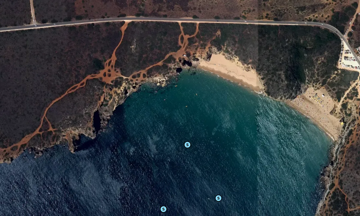 Satelite image of Praia do Beliche