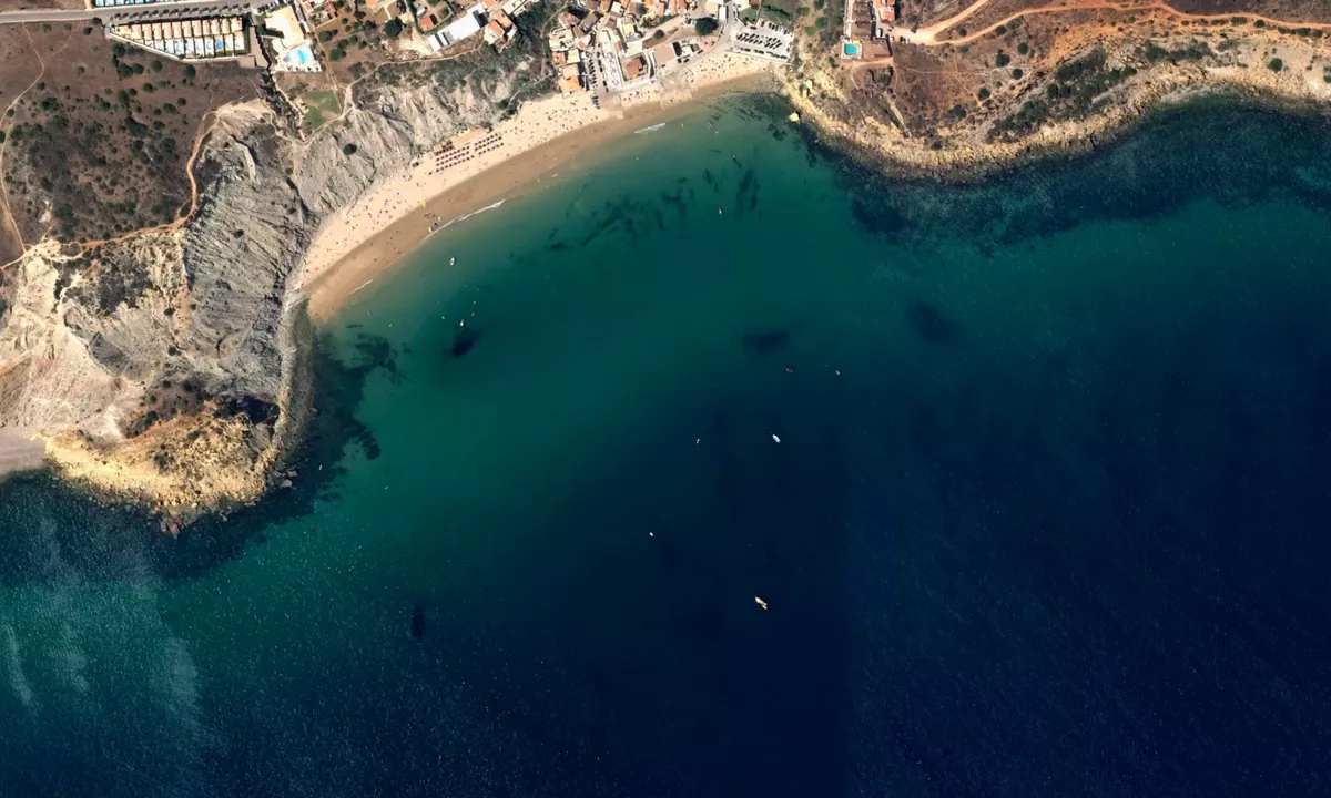 Flyfoto av Praia do Burgau