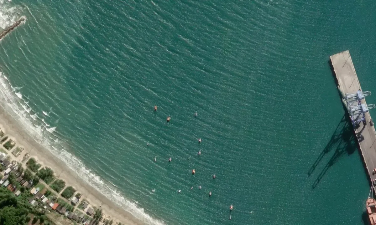 Satelite image of Praia do Porto
