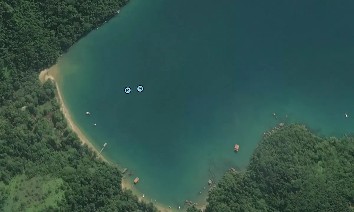 Satelite image of Praia dos Mangues 