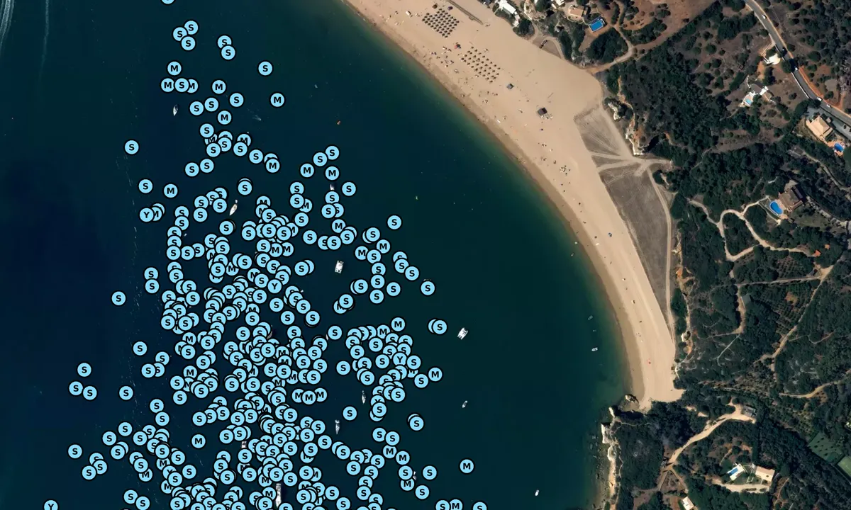 Satelite image of Praia Grande - Vale da Areia