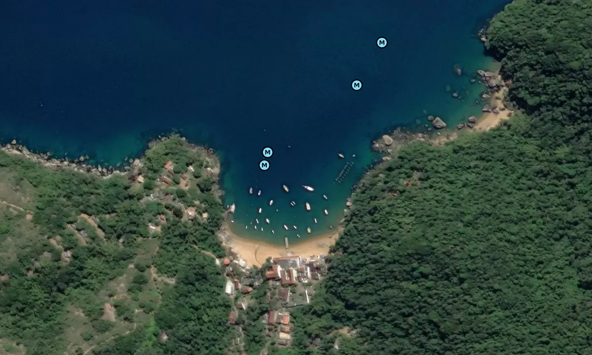Satelite image of Praia Vermelha