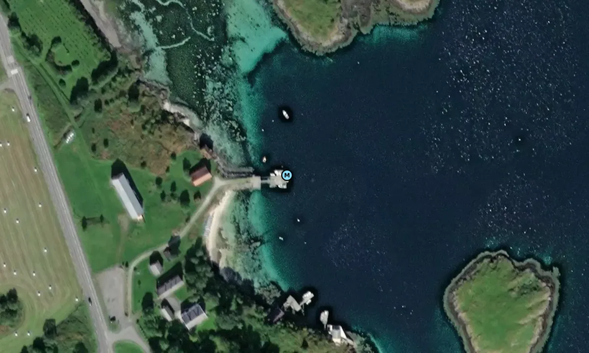 Satelite image of Prestegårdskaia Gjestehavn