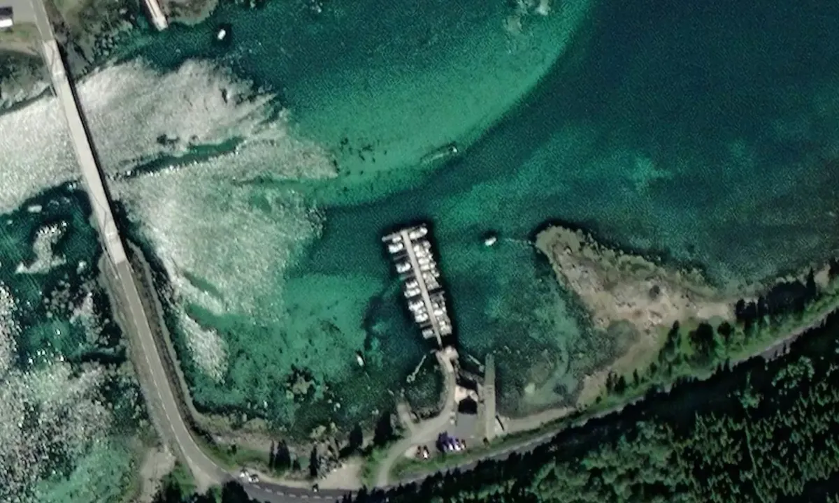 Satelite image of Presteid Båtforening
