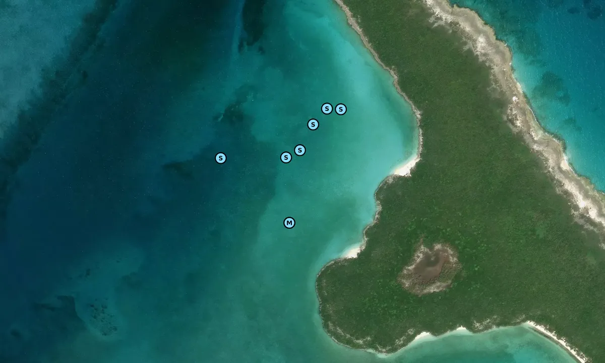 Satelite image of Prime Cay West