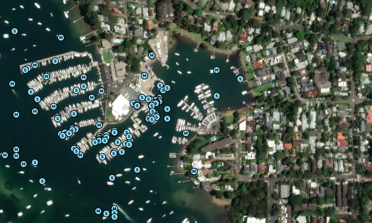 Satelite image of Princes Street Marina
