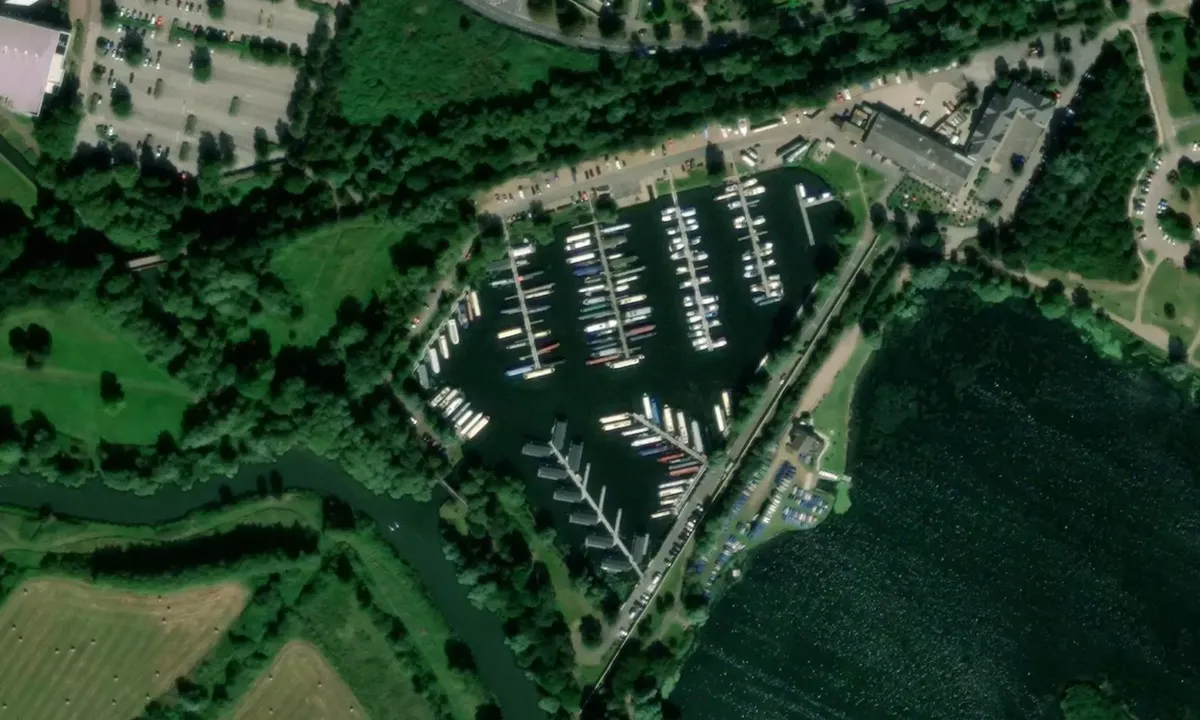 Satelite image of Priory Marina - Bedford