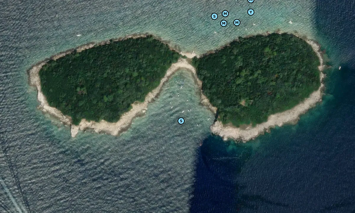 Satelite image of Pristaniste Sv.Ivana