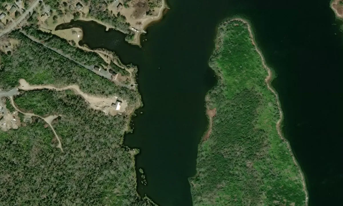 Flyfoto av Prospect Bay