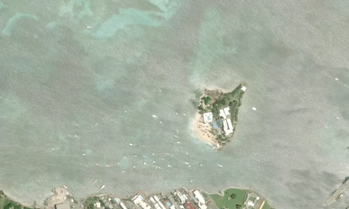 Flyfoto av Protestant Cay West