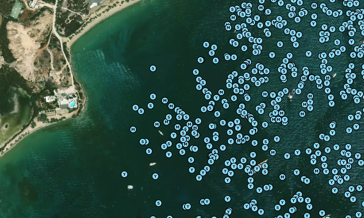 Satelite image of Psaraliki Bay