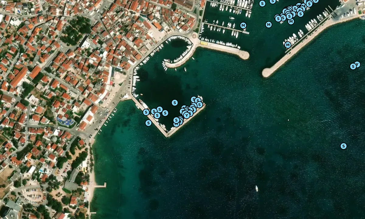 Satelite image of Public port Vodice