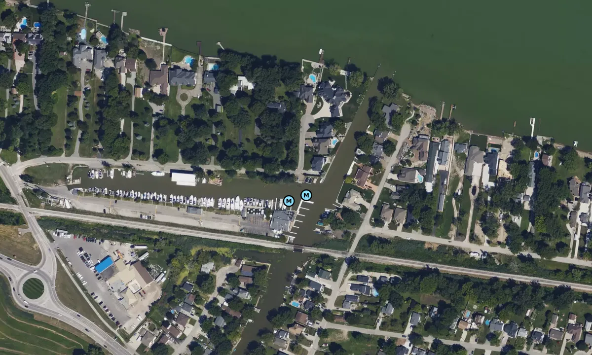 Satelite image of Puce River Marina