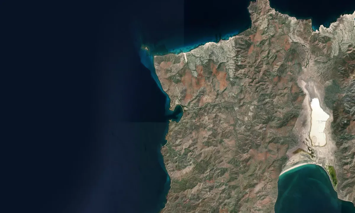 Flyfoto av Puerto Balandra