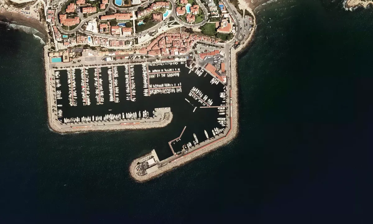 Flyfoto av Puerto de Aiguadolc-Sitges