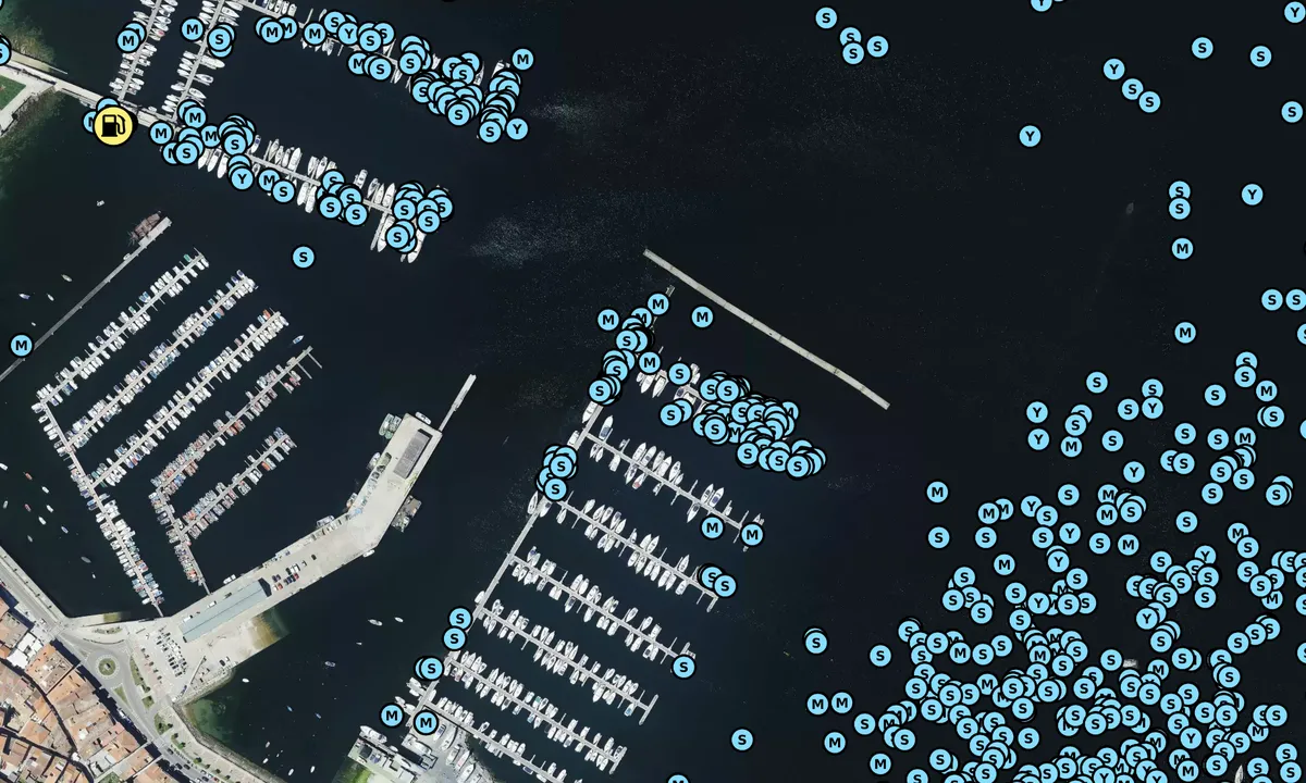Satelite image of Puerto Deportivo de Baiona
