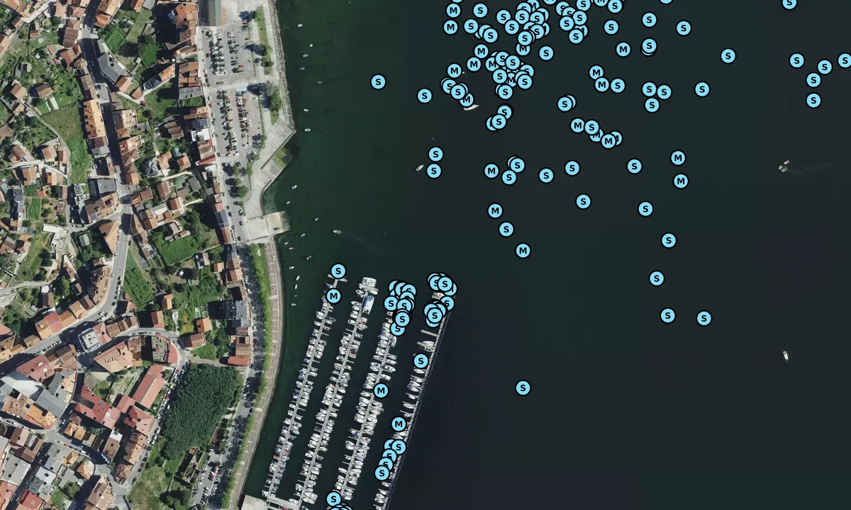 Satelite image of Puerto Deportivo de Moanña