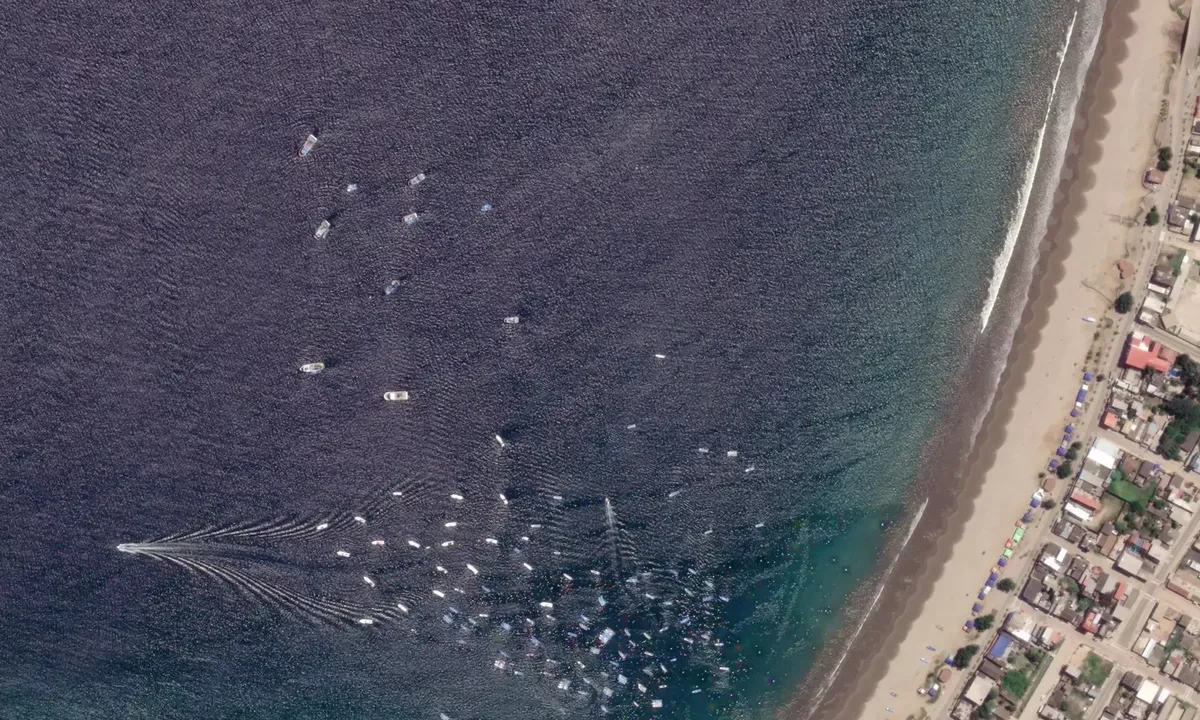 Satelite image of Puerto López